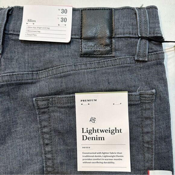NWT Goodfellow Slim Leg Jeans Total Flex Lightweight Denim, Men’s Size 30x30 - Picture 4 of 10